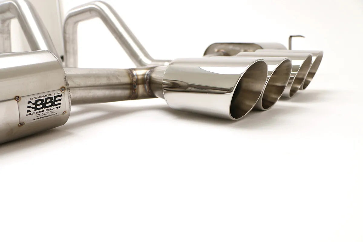 Chevy C5 Corvette PRT Axle Back Exhaust System (Round Tips) #FCOR-0215