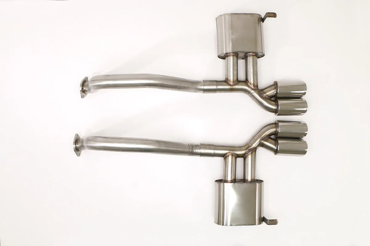 Chevy C5 Corvette PRT Axle Back Exhaust System (Round Tips) #FCOR-0215