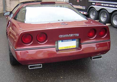 C4 corvette pypes performance 1986-1991 Crossmember-Back Exhaust System | 2.5" X-Pipe | Race Pro Mufflers | 409 Stainless Steel | SCC40R