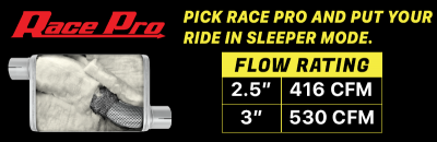C4 corvette pypes performance 1986-1991 Crossmember-Back Exhaust System | 2.5" X-Pipe | Race Pro Mufflers | 409 Stainless Steel | SCC40R