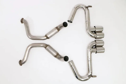 Chevy C5 Corvette Bullet Axle Back Exhaust System (Round Tips) #FCOR-0100